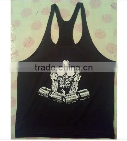 Sportswear gym singlets from sportswear manufacturers/custom t-back singlet for men/custom printed running vest