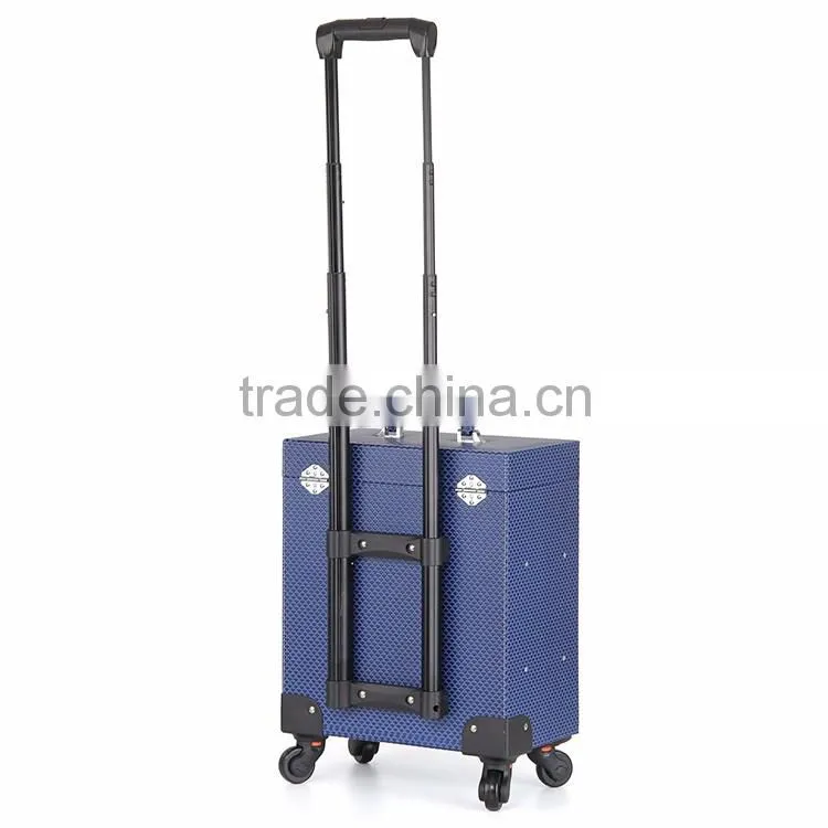 Factory Wholesale Makeup Artist Trolley Beauty Box makeup organizer handbags with drawings