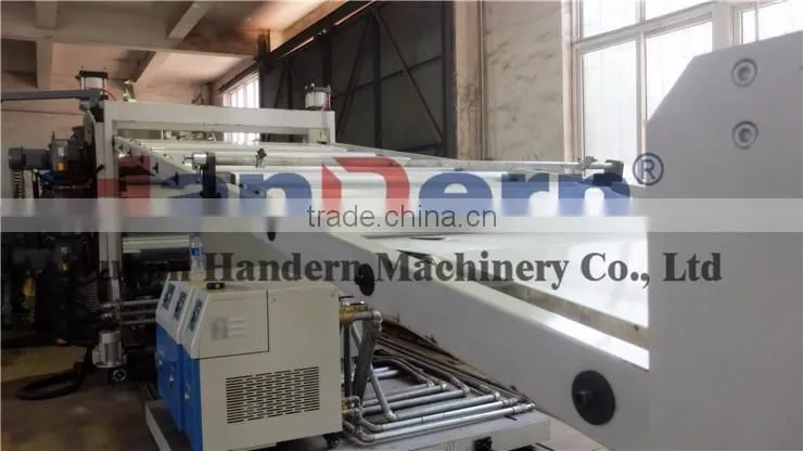 Single layer plastic pvc sheet extrusion line