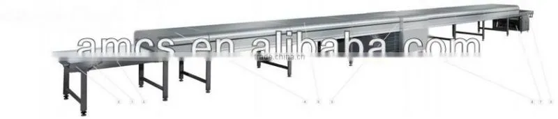 Small mini curve belt conveyor line