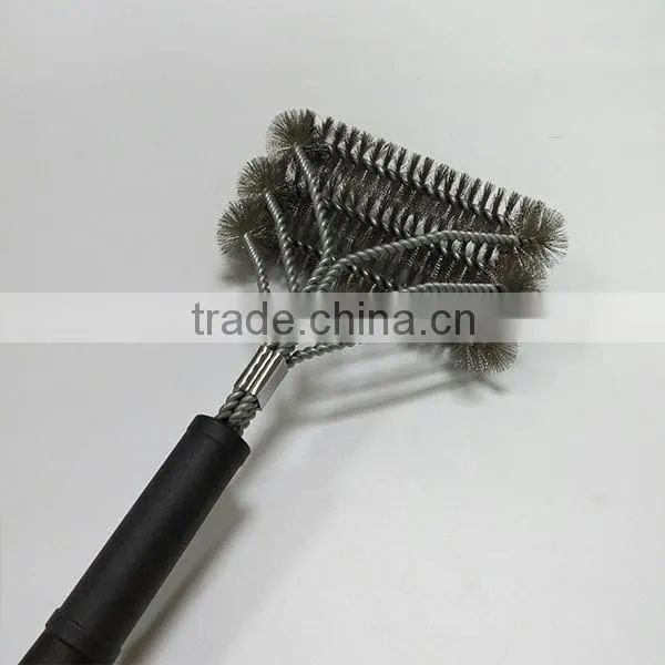 2016 New desigh barbecue grilling cleaning brush logo print nylon bag bbq grill brush