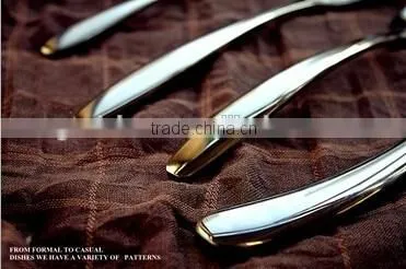 4pcs Stainless Steel Cutlery set with elegent design for wedding anniversary