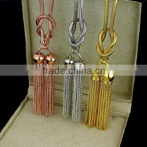 vintage tassel necklace chain gold necklace designs in 10 grams