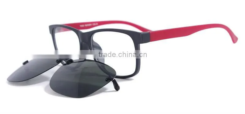 Women & Men Full Rim TR90 Wholesale Made In China Magnetic Polarized Clip On Sunglasses Frame Eyewear