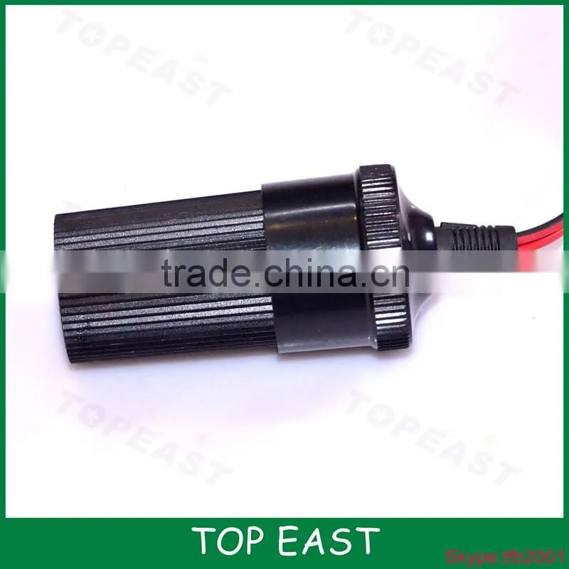 12V/24V Cigarette Lighter Socket with Alligator Clips Cables have fuse - Black + Red