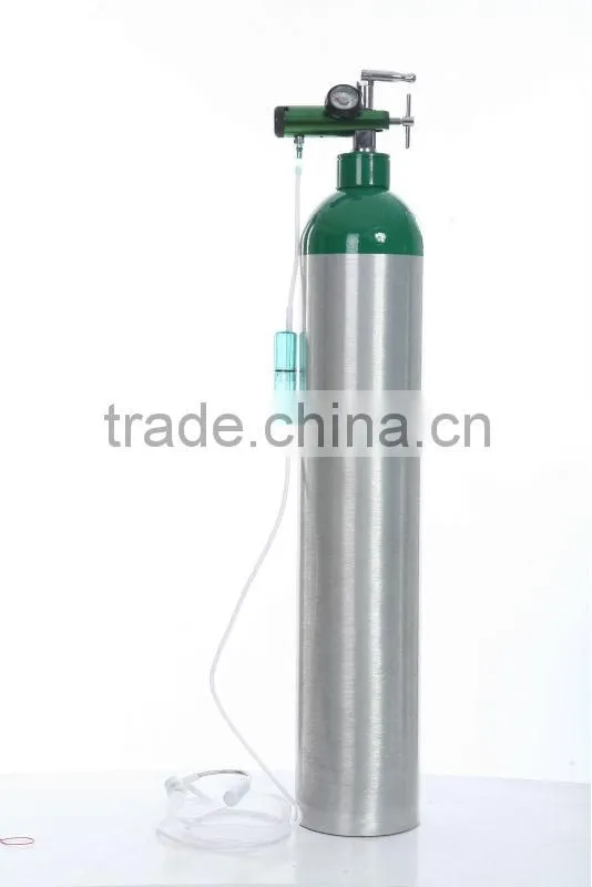 Ambulance breathing medical portable aluminum oxygen cylinder