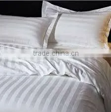 Good Price Hotel Beddings, 100% cotton 40s 250tc satin stripe