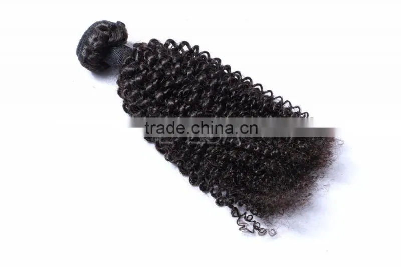 4A grade Mongolian afro kinky curly human hair weave, tight kinky curly weave