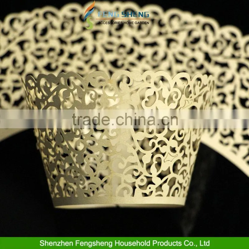 50pcs Cupcake Wrappers Wraps Cases Wedding Cake Edge