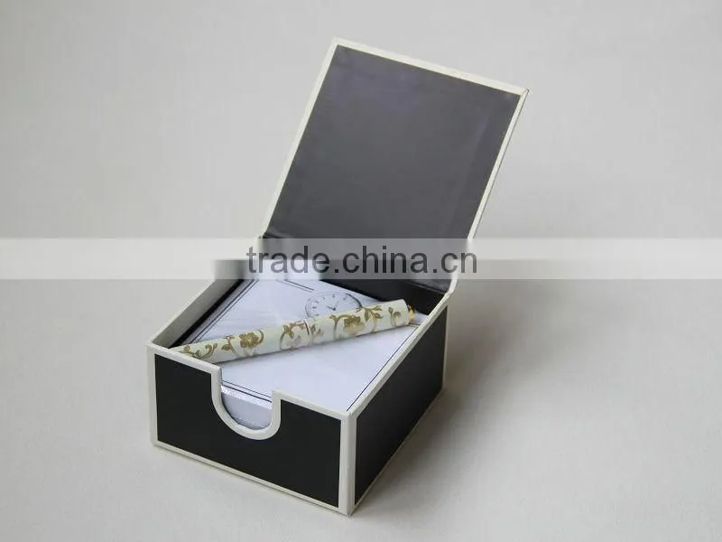 notepaper in gift paper box