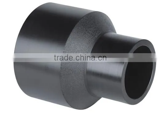 90mm-150mm large diameters hdpe pipe reducer , customized processing of plastic parts