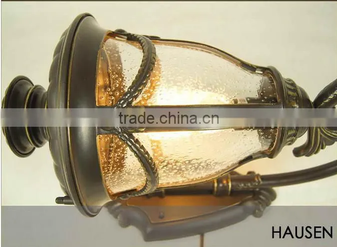 Aluminum Traditional Waterproof garden wall lamp