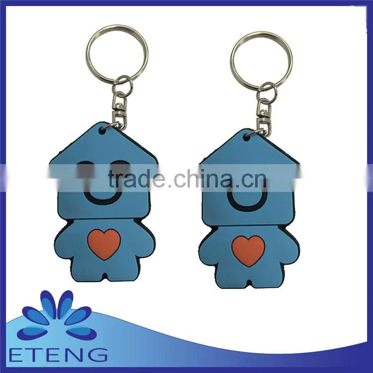 High-quality custom shaped soft pvc keychain for promotion item