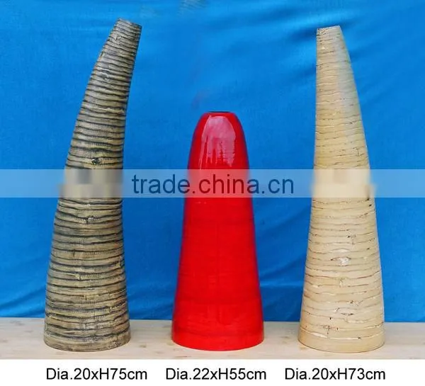 laminated bamboo vase