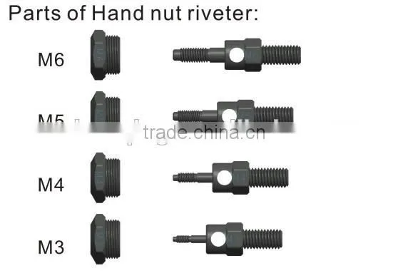 Hot sell single hand heavy duty pop rivet gun