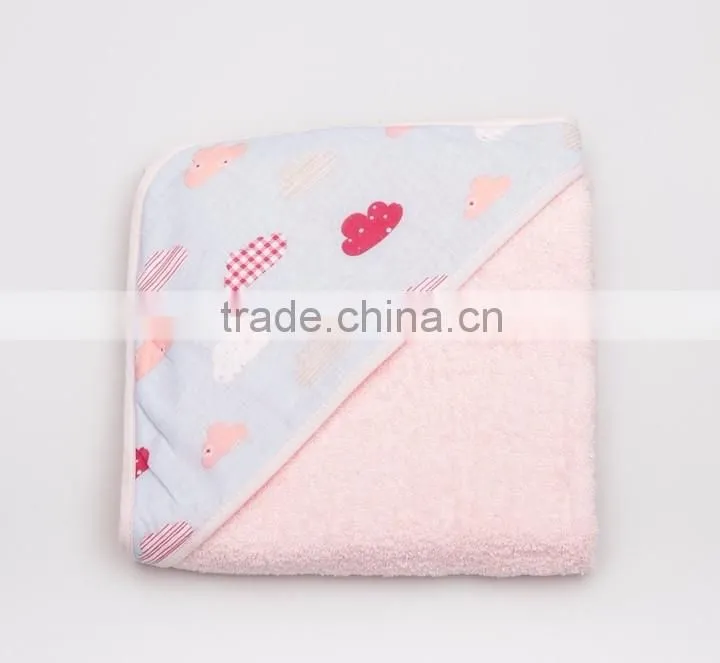 100% Organic Cotton Cartton Hooded Towel Baby