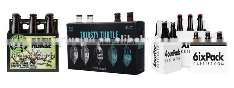 Factory Direct Sale Custom Printing Six Pack Beer Box
