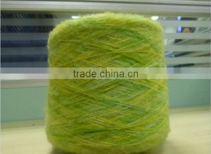 wool/acryic section dyed mohair fancy yarn for Hand Knititng Scraves