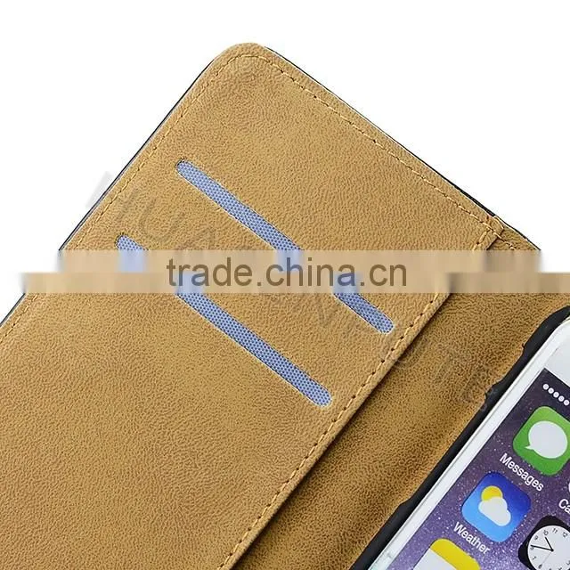 Factory Price !!! Leather Fip Case For iPhone 6 , Mobile Case Fip Leather Case for iPhone 6