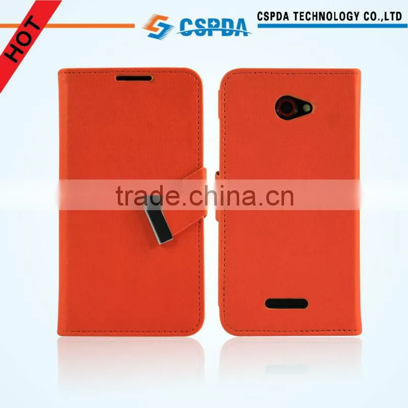 PU Leather Wallet Case Cover For HTC Butterfly Mobile Phone