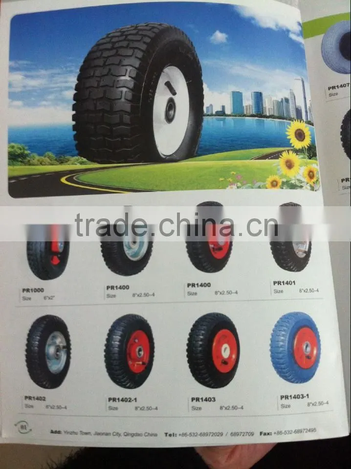 High Quality manufacturer 200x50 pneumatic wheel