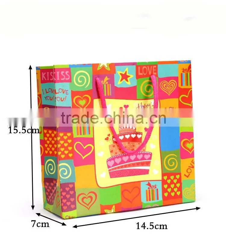Yiwu factory wholesale custom paper bag for jewelry