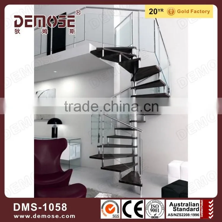 Invisible Keel Frameless Floating Staircase DMS-G1039