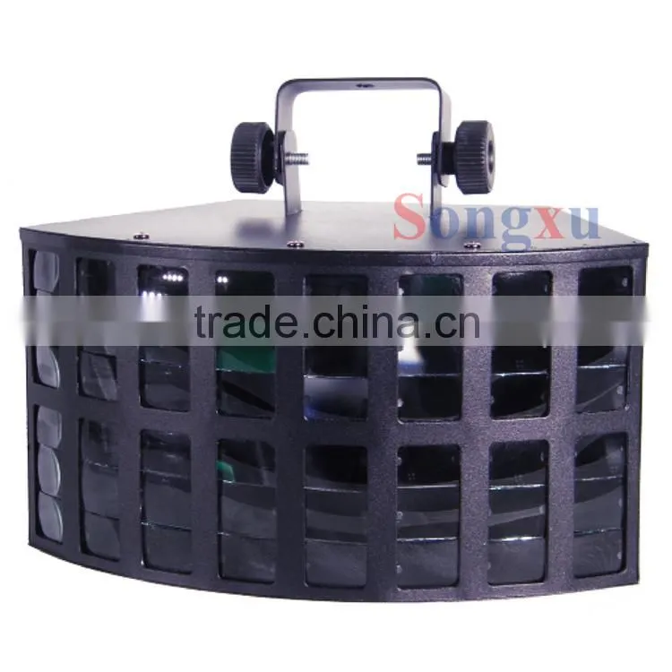 popular led rgbw 4in1 2x10w buttlefly double derby dj effect led disco light stage lighting system