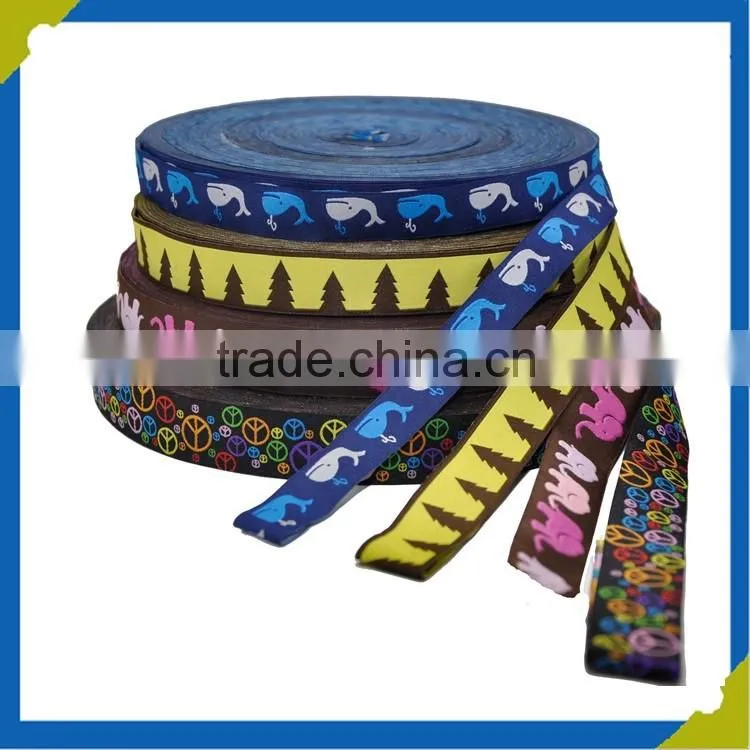 Jacquard Style and 100% Polyester Material Woven Tape