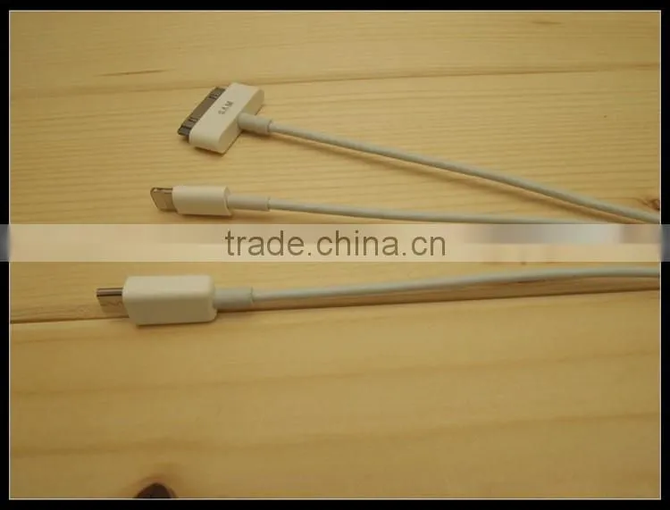 New product Mirco USB Data cable 3 in 1 cheapest 2016 speed cable