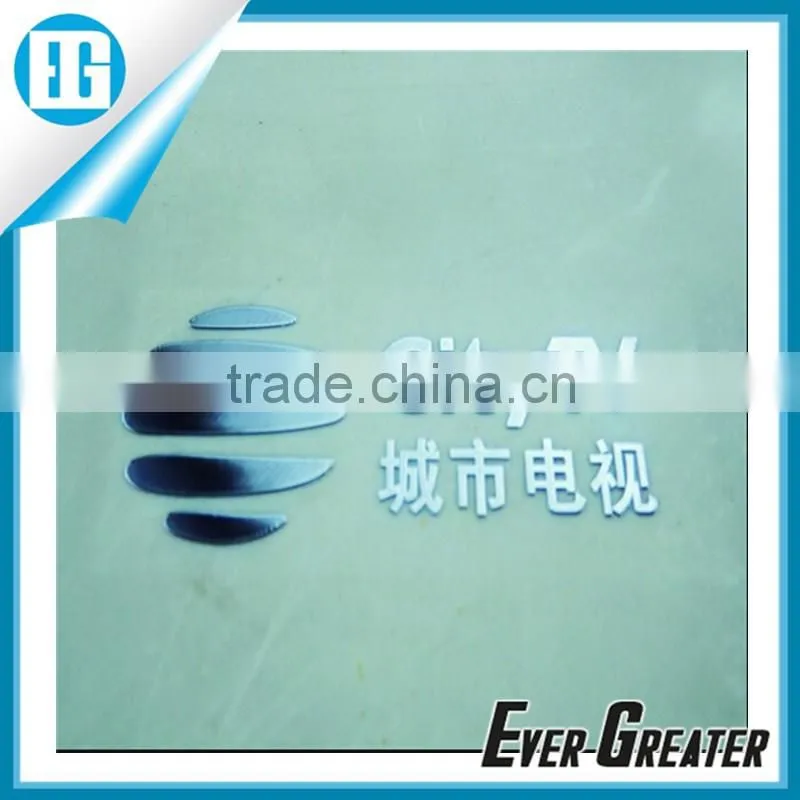 Custom decorative sticker silver nickel sticker electroformed sticker