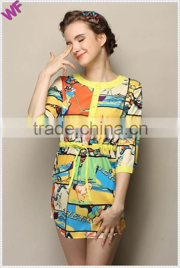 Long Sleeve Aliibaba Dresses Printing Fancy dresses for girls