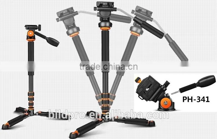 BILDPRO Foldable Monopod Outdoor Photography Portable Camera Stand Go Pro Accessories Monopod Stick