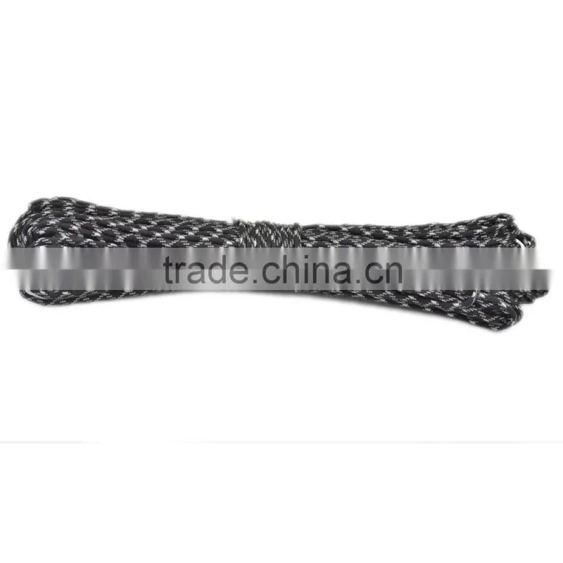 3 reflective tracer & 3 Glow in dark tracer Military Grade 550 Paracord 1000 spool parachute cord