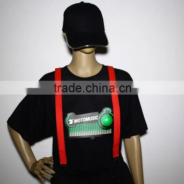 wholeasale custom suspenders flashing led party suspenders