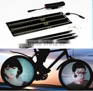 Hot Sale DIY Fashion 216LED Programmble Bike Wheel Light