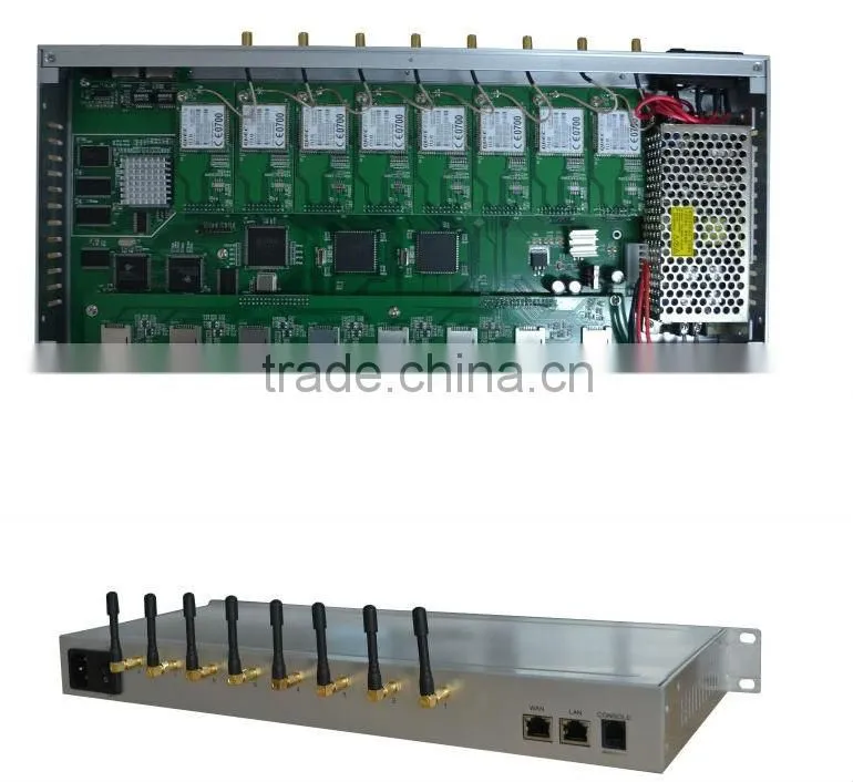 8 port with 32 sims cards 2100Mhz wcdma voip gateway communication equipment,wcdma usb stick