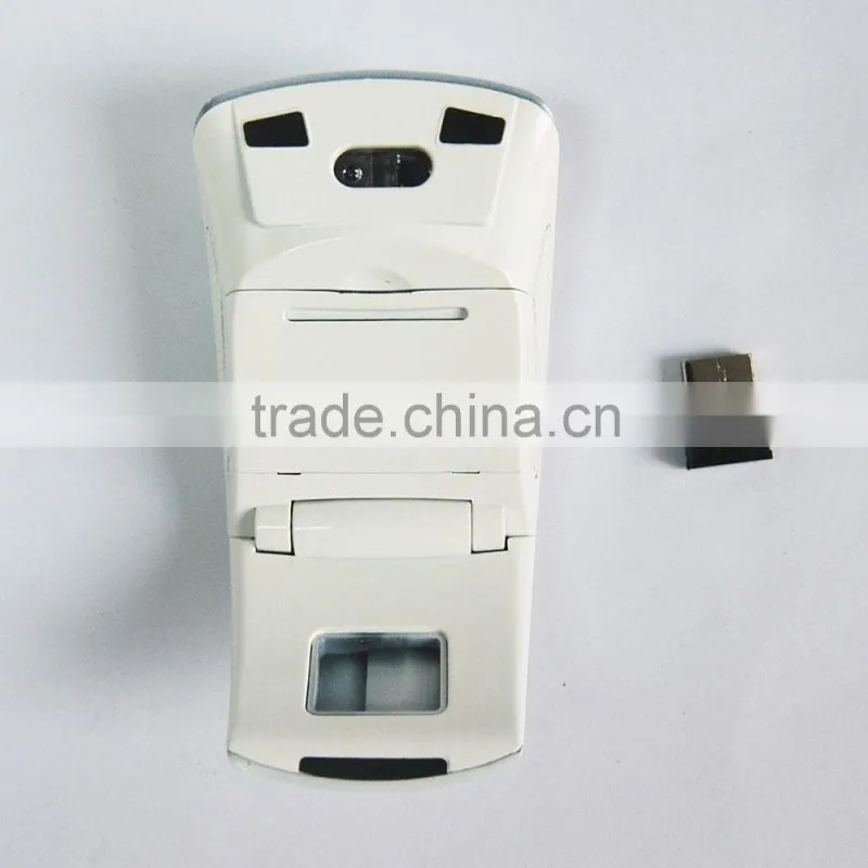 2015 arc folding mouse wireless with 1-year warranty and 3 million times click life as promotional gift