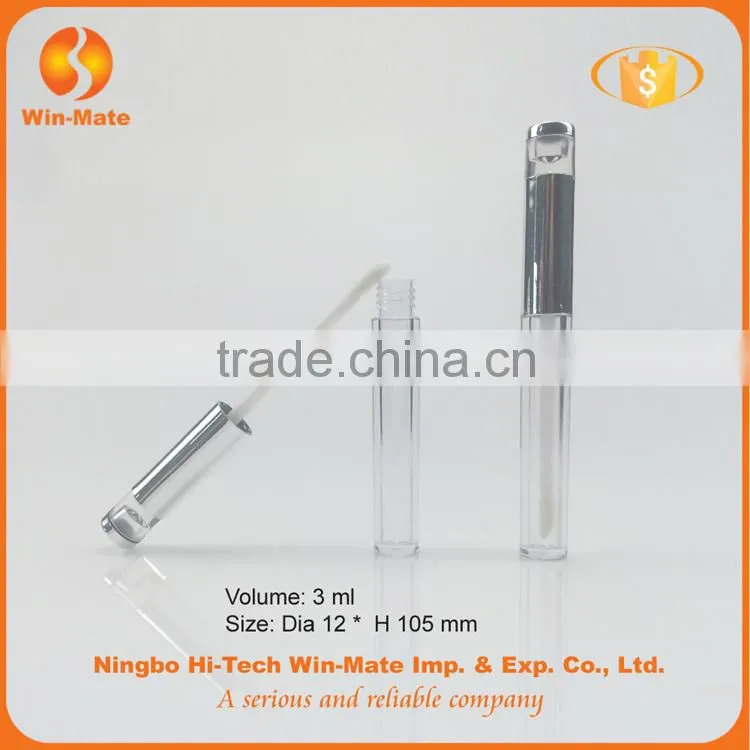 factory supply clear 105*12mm free sample private label lip gloss tube