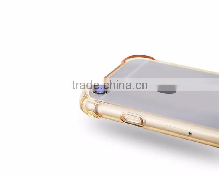 Pc Bumper Soft Clear Transparent tpu Mobile phone case For Apple Iphone 6 6 Plus