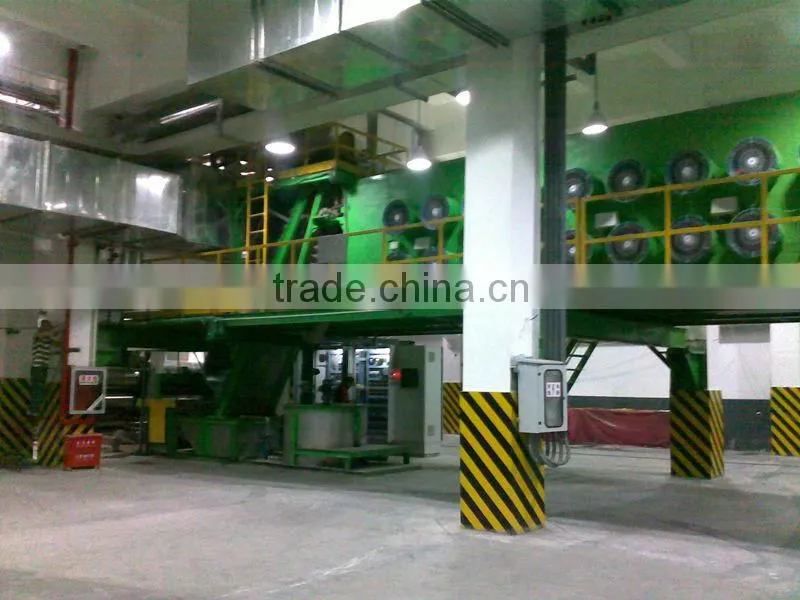 Rubber sheet cooling line