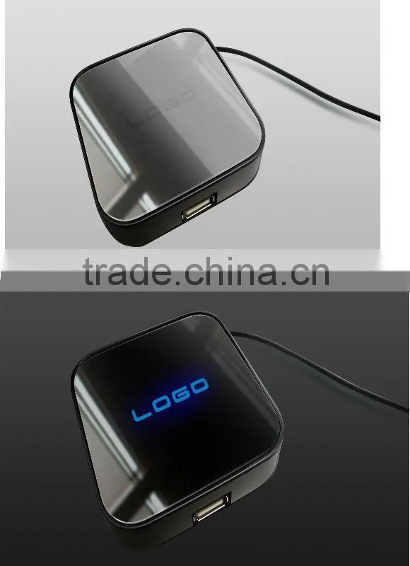 New 4 Port Usb Hub with Mirror/Magic Mirror Hub