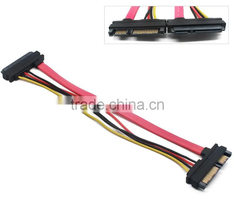 Sata 7+15 pin female to male cabel