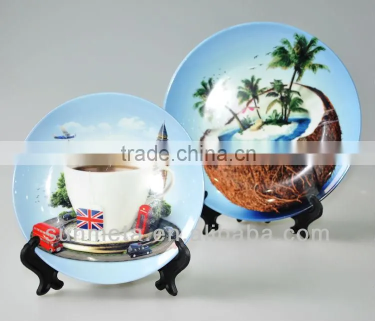 Sublimation Blank Ceramic Plate Wedding Gifts 6 Inch Plate
