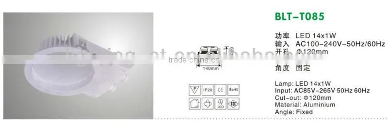 Ce/rohs Fluoresent/incandescent Commercial Luminaire Ceiling Lamp,