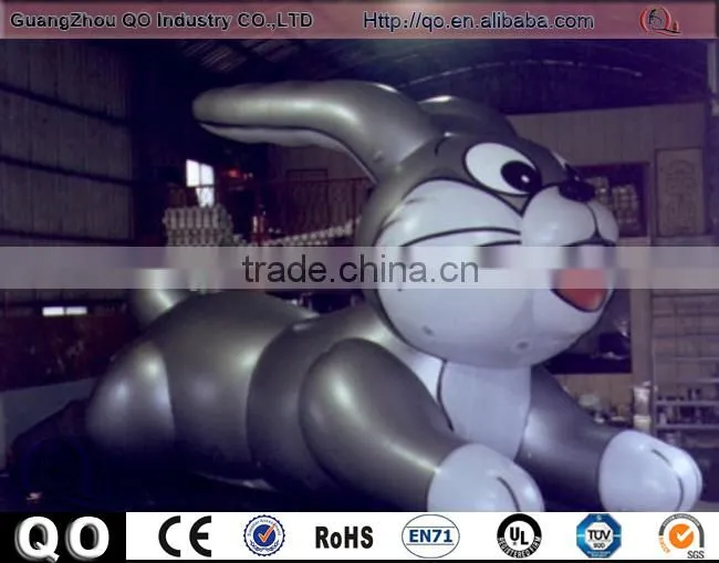 Good quality large cute rabbit inflatable cartoon model for sale