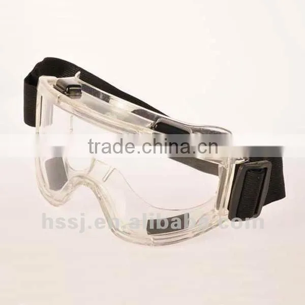 2016 hot selling wide vision swimming safety goggles transparent lens safety goggles safety goggles PC safety goggles supplier