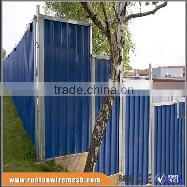 Construction Sites Colorbond Solid Steel Temporary event hoarding fence