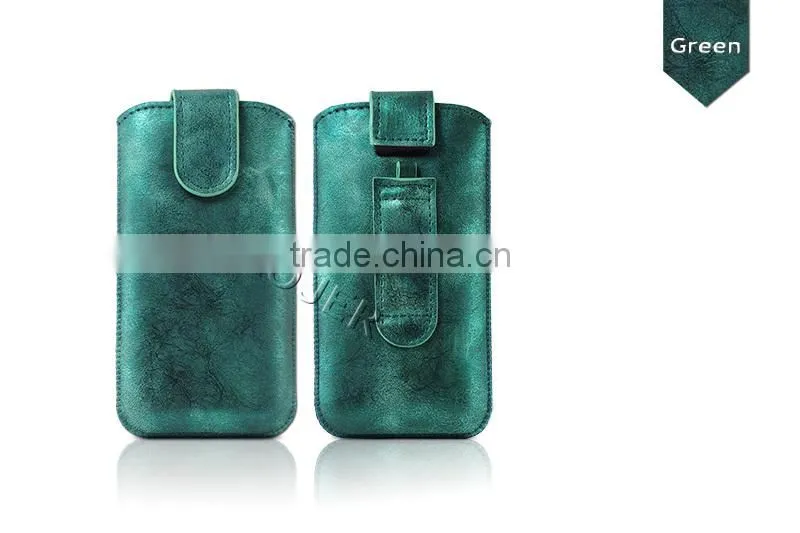 HOT Colorful PU leather mobile phone pouch for Iphone 6