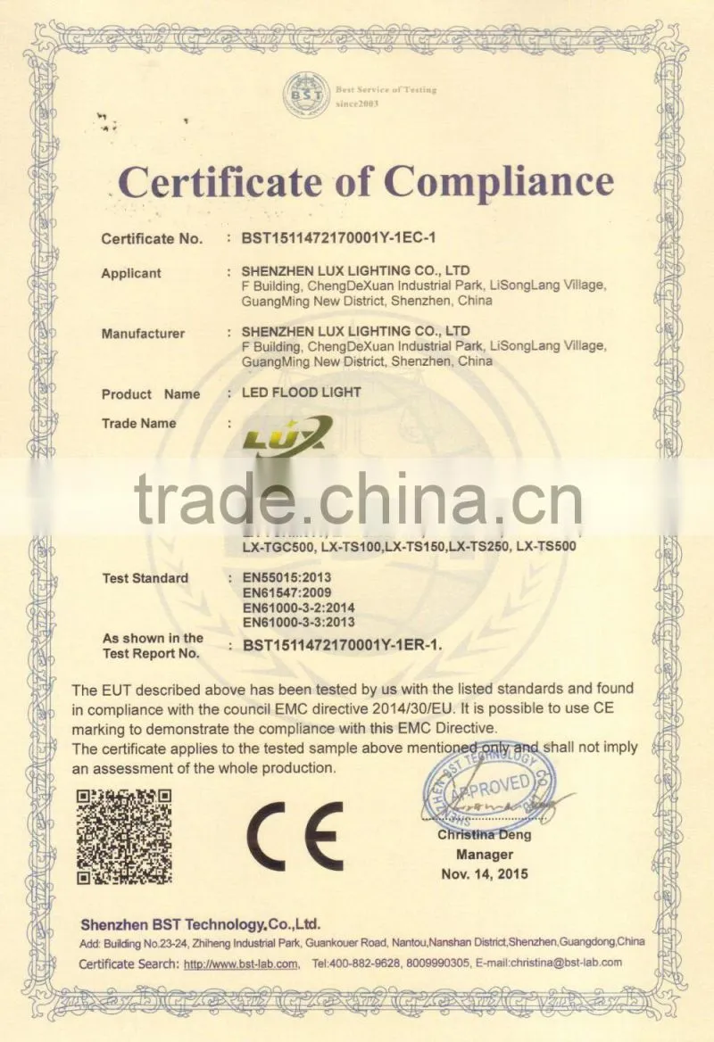 CE ROHS Approved Copper Heatpipe Design Patent Gymnasium Light Meanwell Driver 5 Years Warranty 500 Watt LED Flood Light